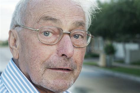 Portrait Of A Older Man Wearing Glasses Stock Image Image Of Portrait