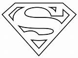 Logo Superman Printable Coloring Pages Superhero Marvel Symbol Choose Board Supergirl Symbols sketch template
