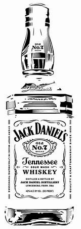 Jack Daniels Bottle Stencil Whiskey Vector Garrafa Silhouette Logo Daniel Para Harley Ak0 Cache Stencils Davidson Desenho Clipart Coloring Tattoo sketch template