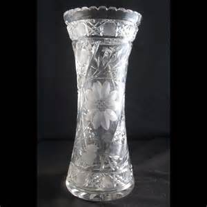 collectibles vintage antique abp american brilliant pairpoint viscaria crystal cut glass vase sold