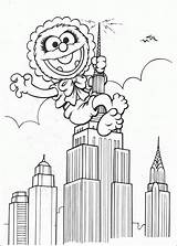 Coloring Pages Muppet Skyscraper Babies Muppets Baby Animal Supermarket Printable Colouring Book Para Print Climbing Building Color Disney Filminspector Colorir sketch template