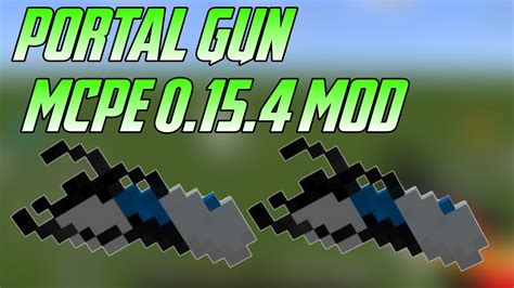 mcpe  portal gun mod minecraft pe  youtube