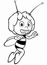 Bee Coloring Drawing Maya Pages Hive Visit Batch Laughing Getdrawings sketch template