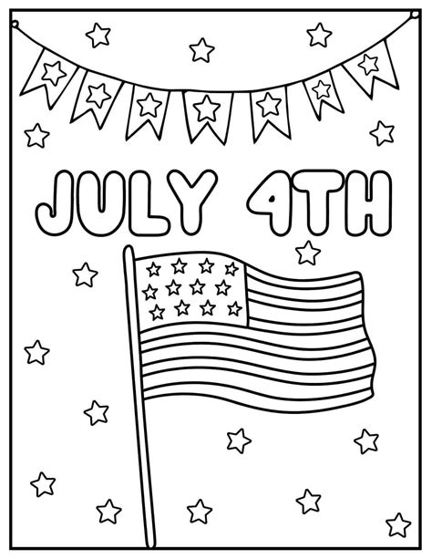 coloring pages  fourth  july