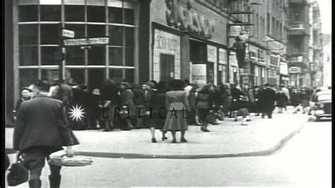 German People On Street During Post World War Ii Blockade