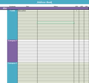 contact list templates  word templates