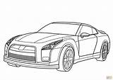 Nissan Skyline Coloring Pages Car Getdrawings sketch template