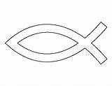 Fisch Kommunion Vorlage Malvorlage Christlicher Fische Schablonen Umriss Ausmalbilder Malen Herunterladen sketch template