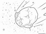 Coloring Pages Asteroid Printable Clipart Solar Color Watery Drawing System Print sketch template