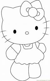 Kitty Hello Coloring Cute Pages Printable Color Characters Cartoon Coloringpages101 Print Kids sketch template