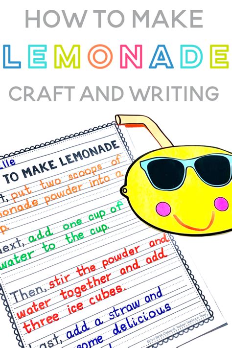 lemonade craft  procedural writing