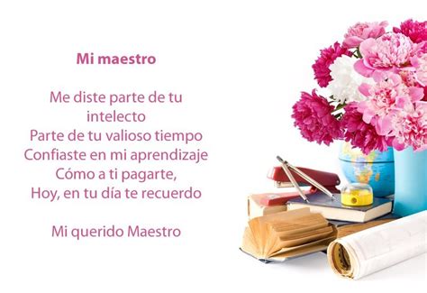 Feliz Día Del Maestro Poemas Cortos Y Bonitos Imágenes Y