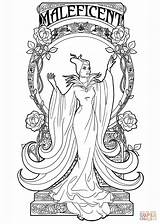 Coloring Maleficent Pages Printable Clipart Nouveau sketch template