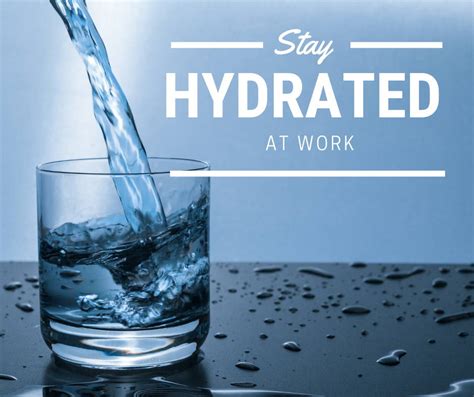 benefits  proper hydration  workplace ges general equipment supply