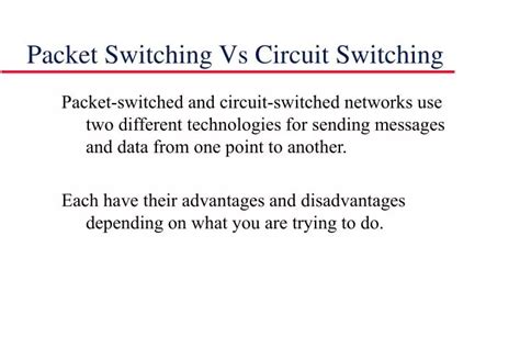 packet switching  circuit switching powerpoint    id