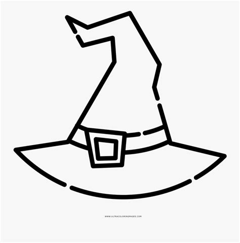 witch hat coloring page  transparent clipart clipartkey
