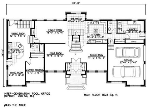 luxury ranch style house plans  mother  law suite  home plans design