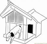 Doghouse Coloringpages101 sketch template