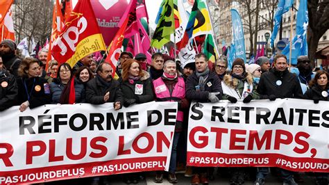 workers  france strike  macrons plan  raise retirement age   york times