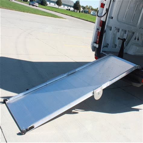 link mfg aluminum flat mount bi fold ramp  upfitters
