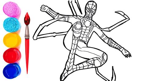 avengers infinity war iron spider avengers coloring pages