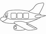 Airplane Coloring Aeroplane Colouring sketch template