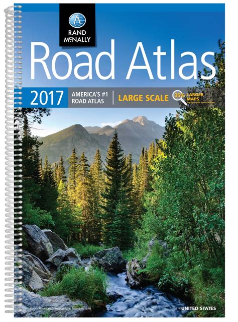 rand mcnally  large scale road atlas vivid maps