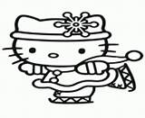 Coloring Pages Kitty Hello Cute Skating Printable Christmas Ice Print Book 650d Explore Info Baby Drinking Water sketch template