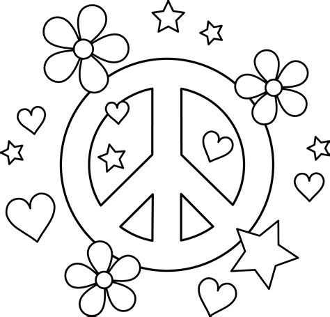 printable peace signs clipartsco