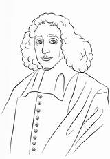 Spinoza Coloring Baruch Pages Philosophy Printable Crafts Drawing Categories sketch template