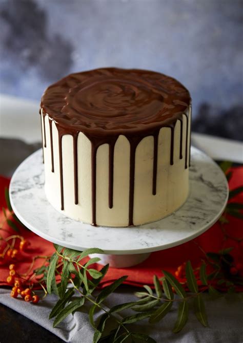 chocolate vanilla drip cake dessert recipes woman and home