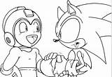 Megaman Sonic Trunks24 Welcomes Archie Comics sketch template