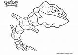 Steelix Pokemon Coloring Pages Printable Kids Color sketch template