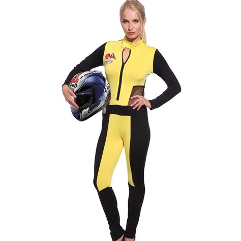 Sexy Ladies Grand Prix F1 Formula Car Race Girl Costume Sport Driver