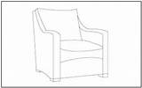Coloring Sofa Single Furniture Tracing Pages Mathworksheets4kids sketch template