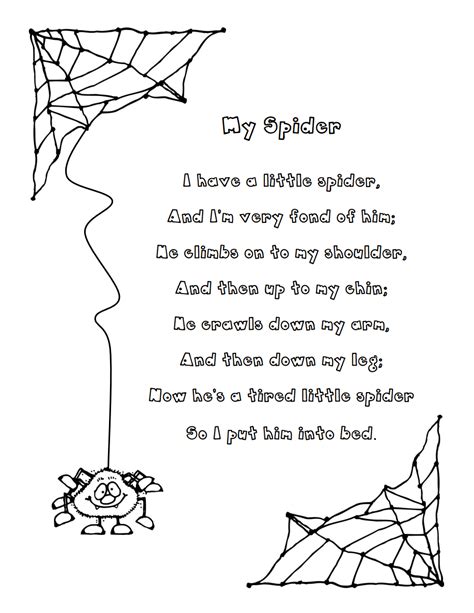 spider poempdf reading   class pinterest spider poem