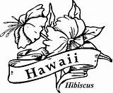 Hawaiian Coloring Pages Flower Hawaii Printable Flowers Kids State Sheets Luau Aloha Hawaiin sketch template