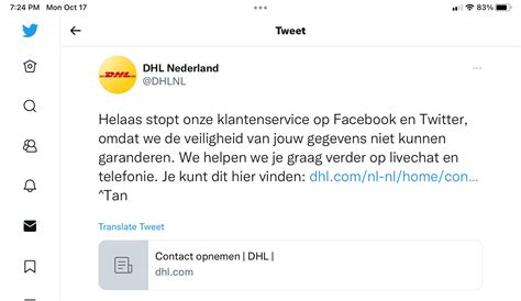dhl stopt met webcare walther ploos van amstel