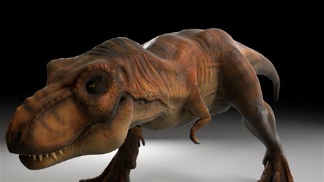 Artstation Jurassic Park Tyrannosaurus Rex 3d Model Low