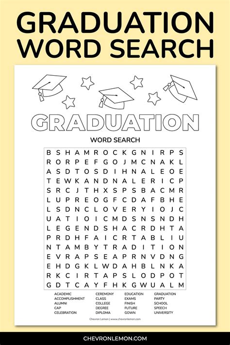 printable graduation word search artofit