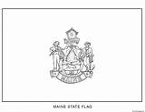 Maine Unis Etats Drapeau sketch template
