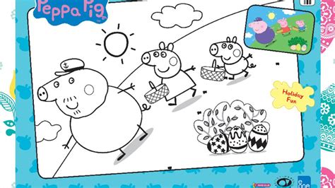 peppa pig easter colouring sheet