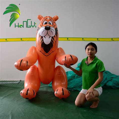 Hongyi Lifelike Funny Sitting Customized Sex Toy Tiger Balloon Giant
