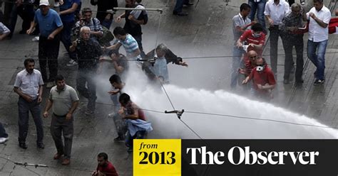 turkish police storm protest camp using teargas and rubber bullets