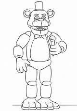 Fazbear Fnaf Pintar Freddys Kolorowanki Ausmalen Animatronics Bonnie Lego K5 Planse Puppet Funtime sketch template