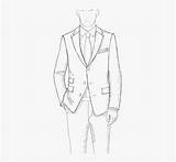 Suit Man Sketch Easy Kindpng sketch template