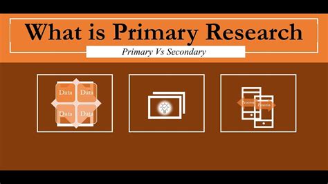 primary research primary  secondary youtube