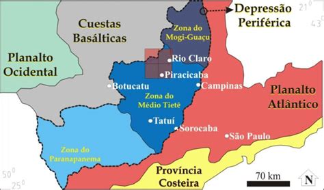 Mapa Geomorfológico Semidetalhado Para O Estado De São