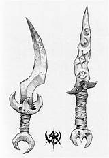 Drawing Sword Weapon Dagger Fantasy Warhammer Drawings Weapons Sketches Tattoo Age Knife Sketch Knives Online Cool Ritual sketch template