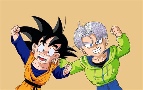 Son Goten And Trunks Color Version By Przemekw On Deviantart